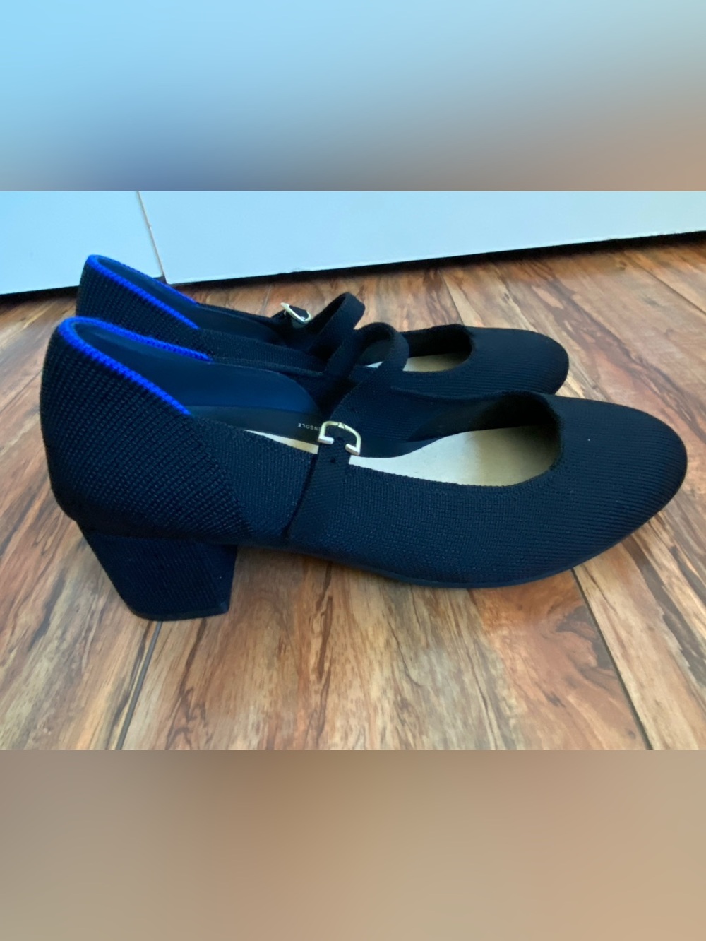 Rothy's Black Mary Jane Block Heel Pumps 7.5W